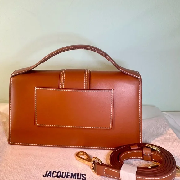 Jacquemus Le Bambino Bag – Tan Brown with Contrast Stitching (Brand New) - Picture 11 of 12
